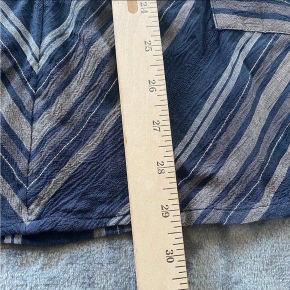 O'NEILL Cover Up Dress Black Brown Striped Hooded V-Neck Beach Pockets XS/S EUC - Picture 9 of 14